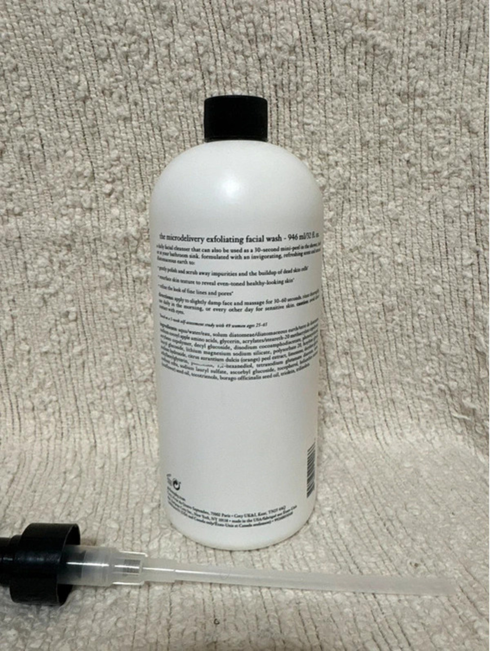 Philosophy Microdelivery Facial Wash Exfoliating Cleanser 32 oz - Picture 2 of 4